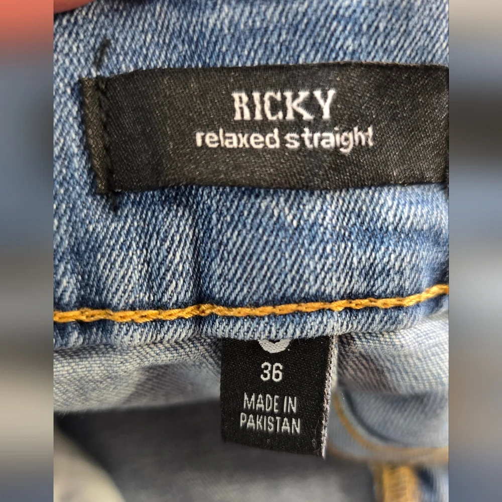 True Religion Men's Ricky Relaxed Straight‎ Jeans Size 36